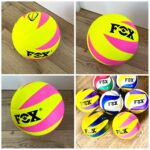 Мяч волейбольный FOX, размер №5, материал PU, цвет - желто-синий