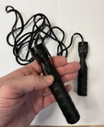 Скакалка SP-Sport L=2,6м, тонкие ручки, цвет - черный