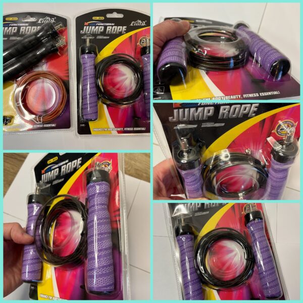 Скакалка SP-Sport L=2,6м, тонкие ручки, цвет - черный