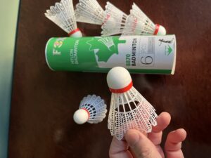 Волан для бадмінтону (ціна за 1 шт.) нейлоновий FOX (швидкісний), колір білий