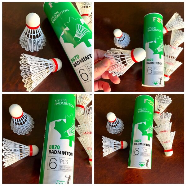 Волан для бадминтона (цена за 1 шт. ) нейлоновый  FOX (скоростной), цвет белый