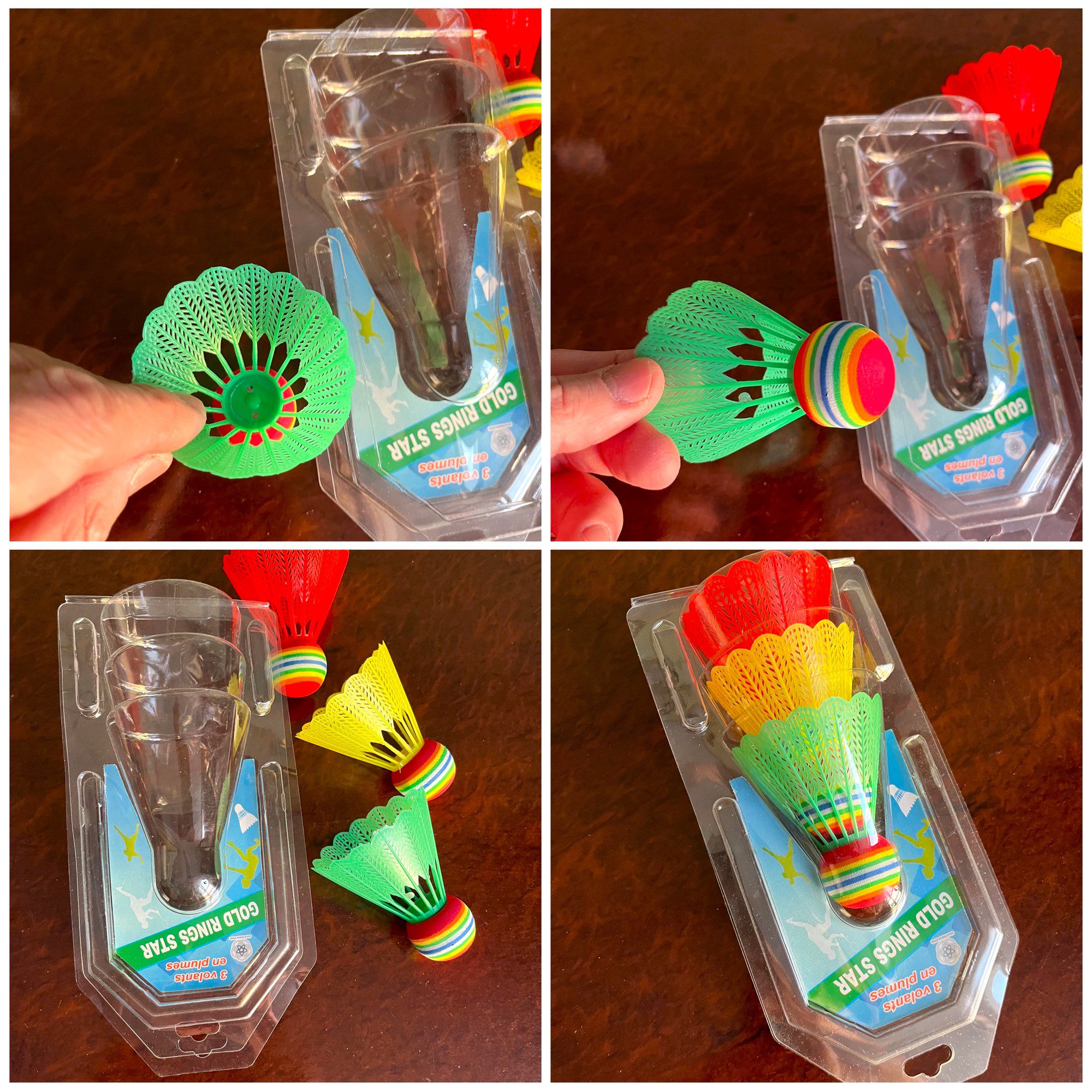 Волан для бадмінтону нейлоновий (ціна за 1 шт. ) TELOON (повільний), колір білий