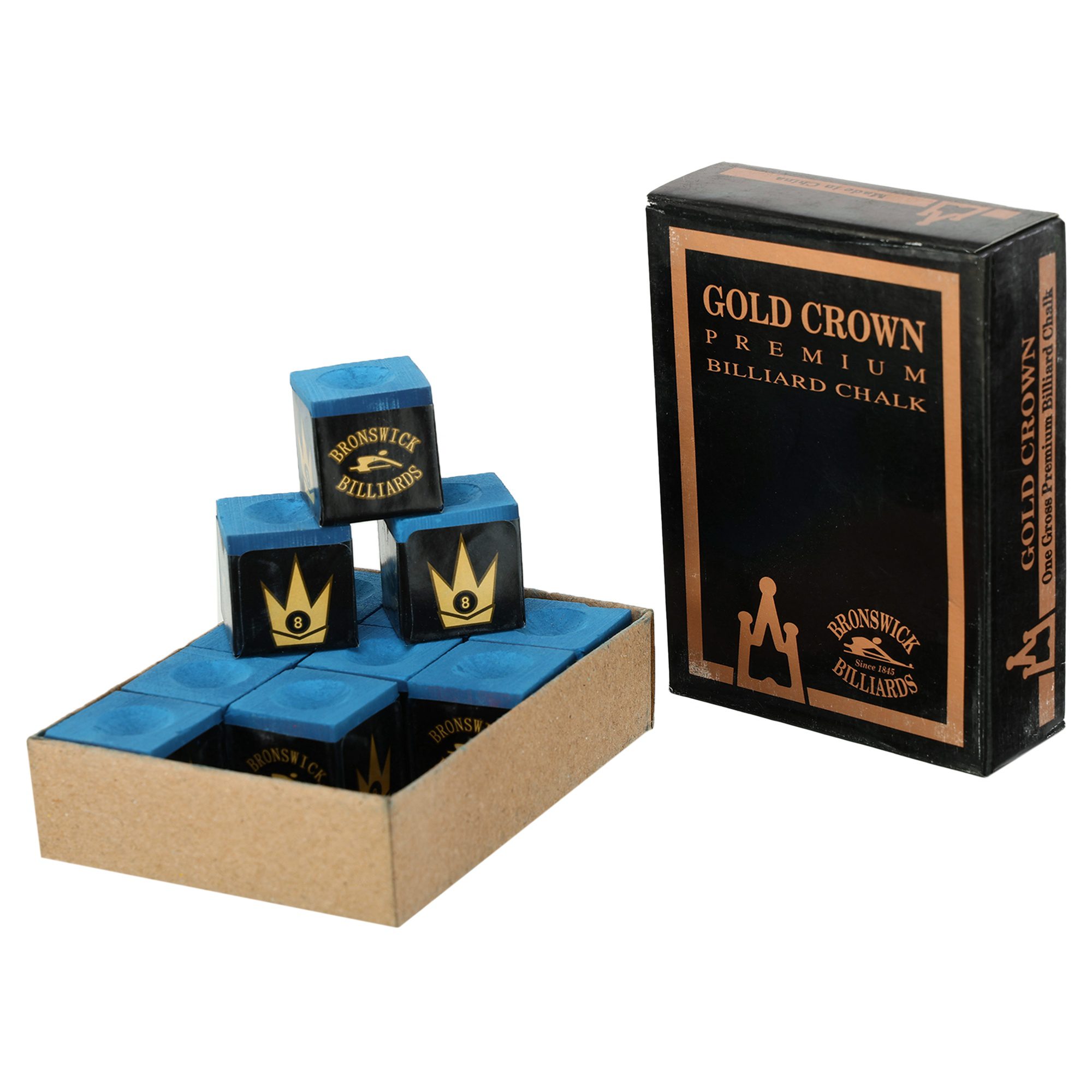 Мел для бильярда Gold Crown, цвет - синий