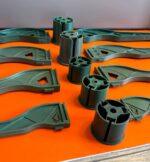 Центральная часть-бобышка крепления новогодней ёлки на 3 ножки Dотверстия=16/5мм, h бобышки=4 см