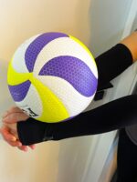 Спортивные нарукавники волейбольные компрессионные ,с вырезом для большого пальца (к-т из 2шт). цвет - черный