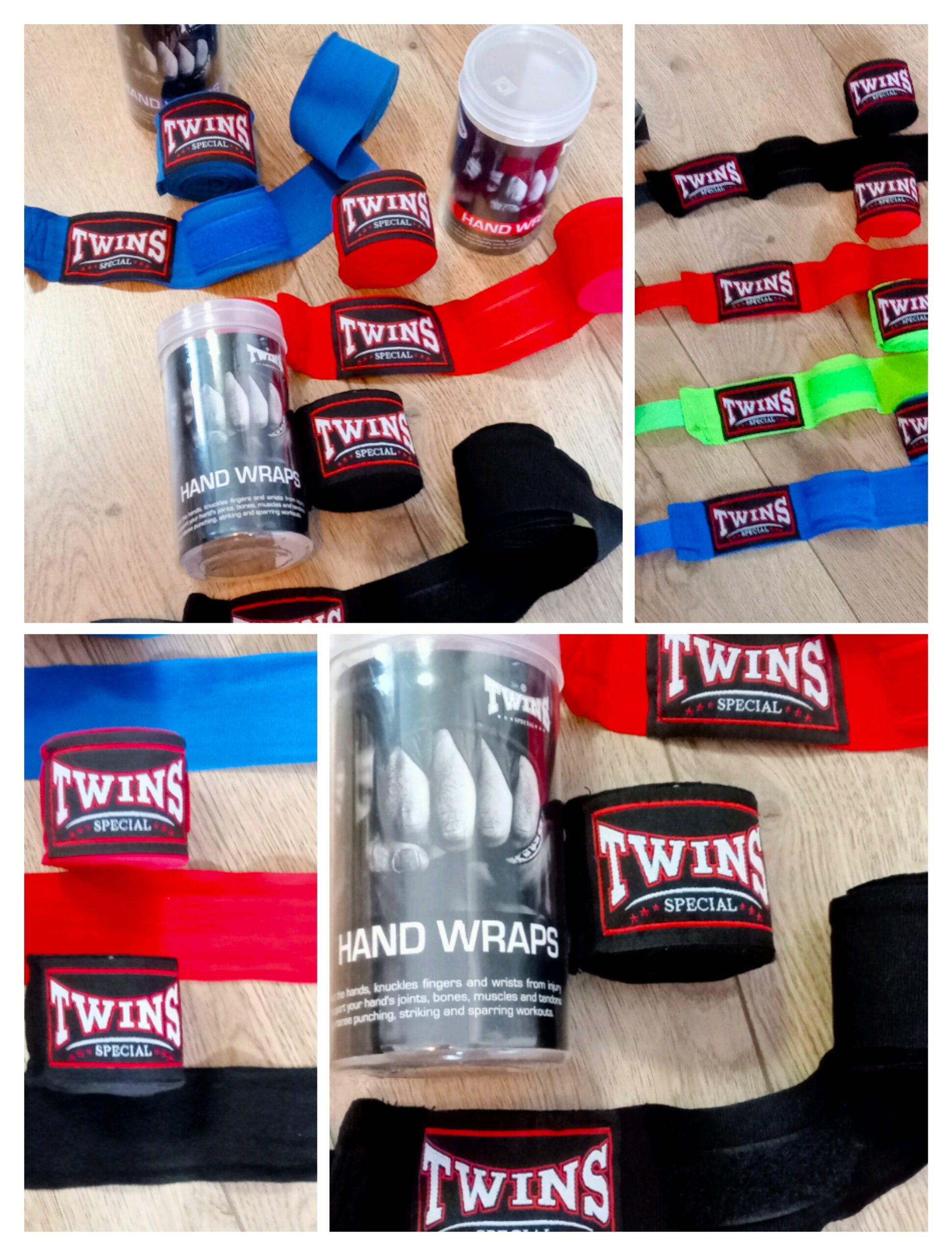 Бинти боксерські бавовна з еластаном TWINS (5метрів) кольору в асортименті.