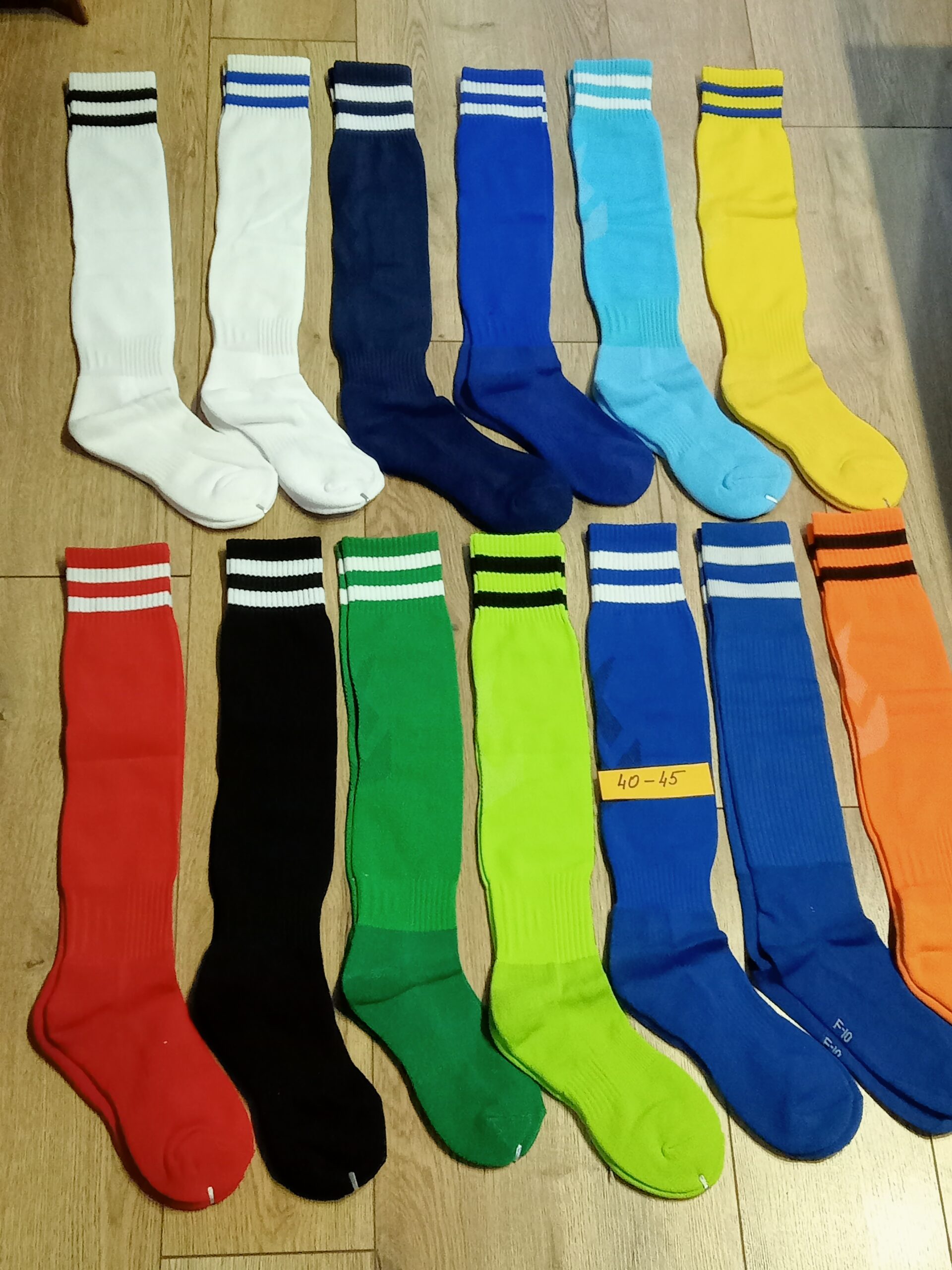 Гетры футбольные взрослые ТОНКИЕ ,размер 38-43,цвета в ассортименте