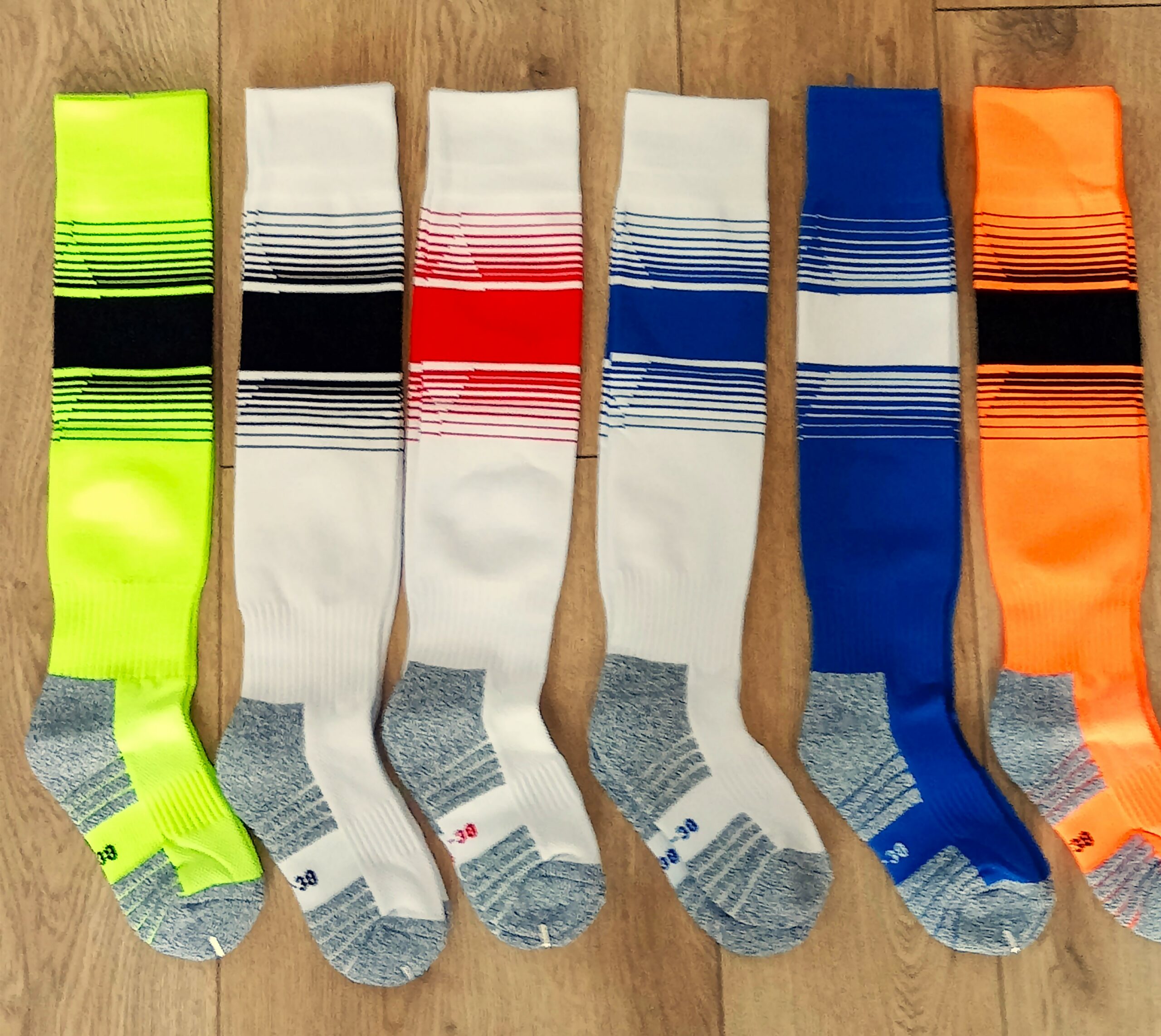 Гетры футбольные юниорские SPOINT, размер 34-38, цвета в ассортименте