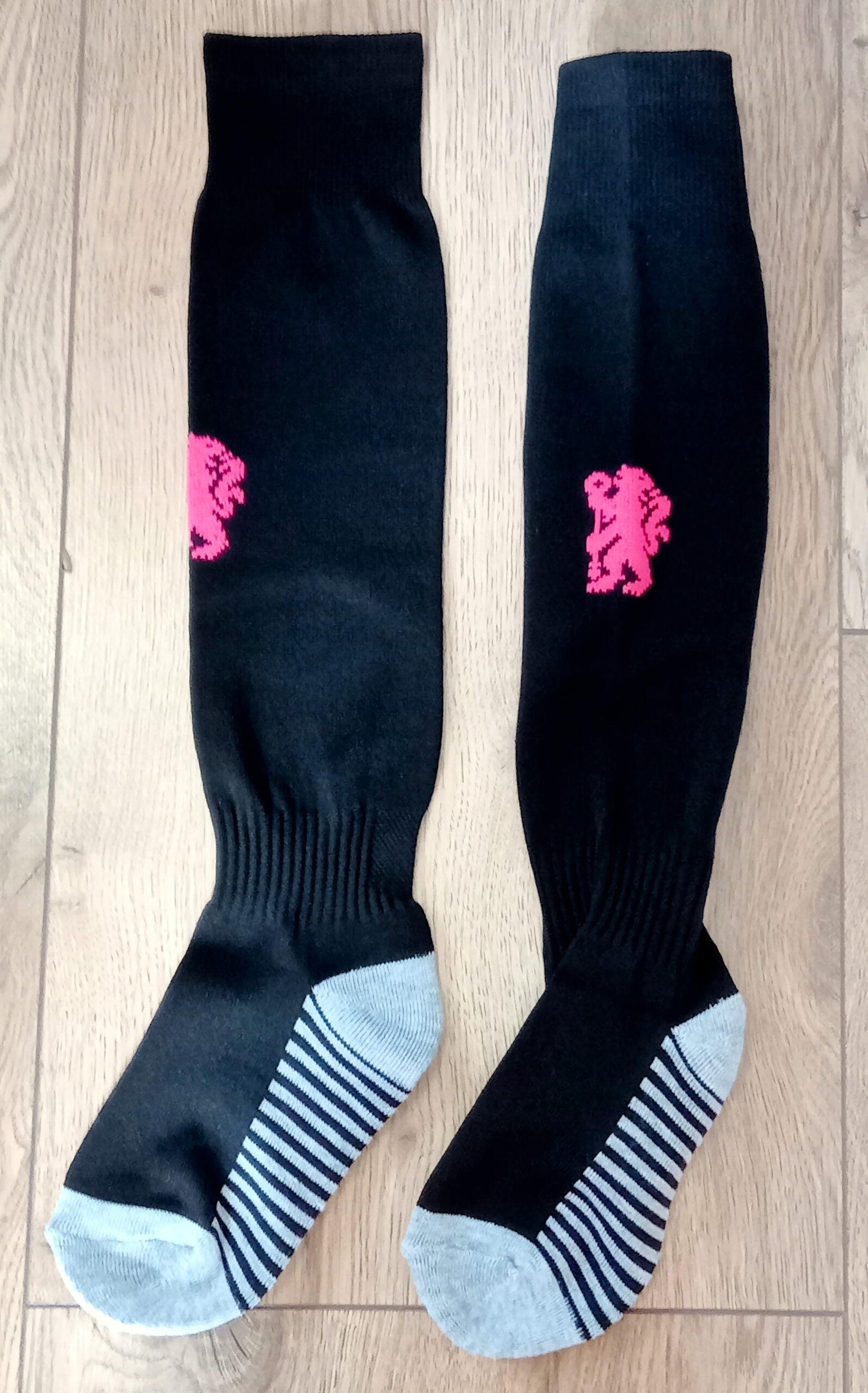 Гетры детские с символикой футбольного клуба  AC MILAN HOME 2025, размер 27-35, цвет черный