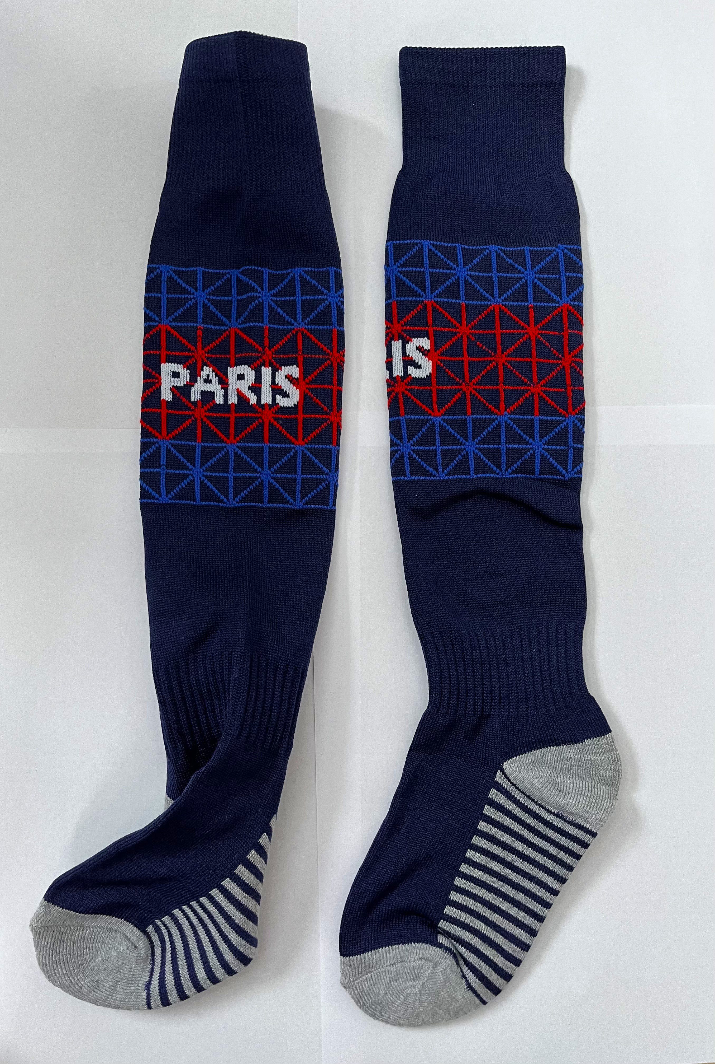 Гетры детские с символикой футбольного клуба PSG HOME 2026, размер 27-35, цвет - темно-синий